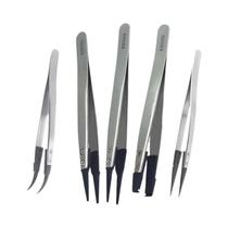 Pinças De Plástico Antiestáticas Em Aço Inoxidável ESD-259A ESD-7A Para Instalação De Ponteiros De