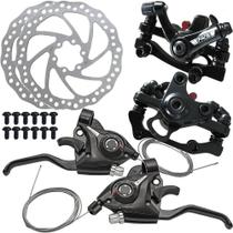 Pinças Freio Disco + Alavanca Passador Rapid Fire 21V Bike Pinças Freio Disco + Alavanca Passador Rapid Fire 21V Bike