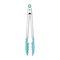 Pinças KitchenAid de aço inoxidável com ponta de silicone de 30 cm Aqua Sky Pinças KitchenAid de aço inoxidável com ponta de silicone de 30 cm Aqua Sky