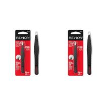 Pinças Revlon Expert para depilação de sobrancelhas em aço inoxidável