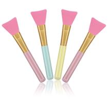 Pincéis aplicadores de máscara facial Cuttte Silicone 4 unidades - pêssego