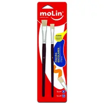 Pinceis Chatos Blister c/ 2 - ( 8 - 12 ) Pinceis Chatos Blister c/ 2 - ( 8 - 12 )