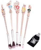 Pincéis de maquiagem Potter, 5sets Pincéis de maquiagem Potter Magic for Foundation Sombra dos olhos Delineador Mistura Lápis Pincel labial Ferramentas de beleza