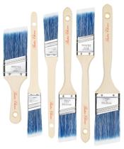 Pincéis de pintura Bates Choice, pacote com 6 pincéis angulares de 2,54-3,81-5,08 cm