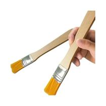 Pincéis De Pintura De Nylon 24/48 Peças Com Cabo Curto De Madeira Para Aquarela E Limpeza De Paredes