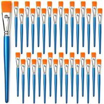 Pincéis de pintura GACDR planos de 1 polegada para acrílico, aquarela, óleo