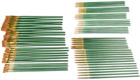 Pincéis Sax Optimum Golden Synthetic Taklon, conjunto de 72