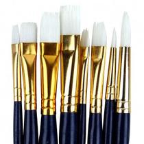 Pincéis Winsor & Newton 08 Peças Acrílico e Óleo