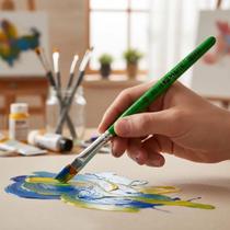 Pincel Angular Keramik 331-10 Chanfrado Nylon Escolar