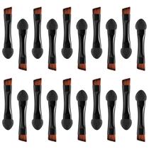 Pincel aplicador de esponja de sombra para os olhos Lurrose, 20 unidades, preto