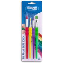Pincel Artesanal KIT SOFT Touch 4PCS. KIT
