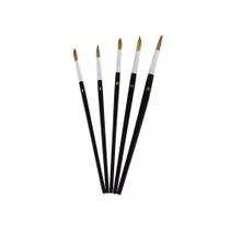 Pincel Artistico Redondo Western Com 5 Pecas P-15