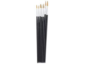 Pincel Artistico Redondo Western Com 7Pecas P-17