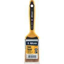Pincel Atlas 2" 50 Mm Para Pinturas Com Verniz E Stains Cerdas Duplas Suaves