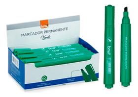 Pincel Atômico Marcador Permanente Verde chanfrada BRW 01un Pincel Atômico Marcador Permanente Verde chanfrada BRW 01un