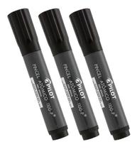 Pincel Atômico Permanente Canetão Pilot Preto Kit 3