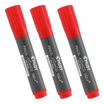 Pincel Atômico Permanente Canetão Pilot Vermelho Kit 3