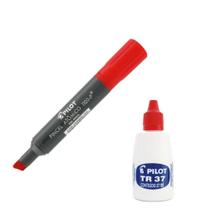 Pincel atomico permanente vermelho1110+reabastecedortr-pilot
