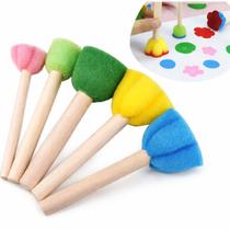 Pincel Batedor Formas em Espuma Kit c/ 5 Atividade Escolar Pincel Batedor Formas em Espuma Kit c/ 5 Atividade Escolar