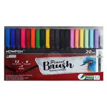 Pincel Brush Aquarelável Estojo 20 Cores