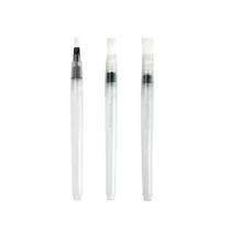 Pincel Caneta C/Reserv 18Cm - Chanf G Pto/Transp - 3 unidades - Cromus Linha Profissional Allonsy - Rizzo