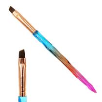Pincel chanfrado helen color 8 unhas decoração francesinha Pincel chanfrado helen color 8 unhas decoração francesinha