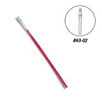 Pincel Chato Reto 843-02 Sintético Tigre Pincel Chato Reto 843-02 Sintético Tigre