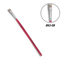 Pincel Chato Reto 843-08 Sintético Tigre Pincel Chato Reto 843-08 Sintético Tigre