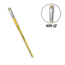 Pincel Condor 454-12 Chato Curto Lixado Pelo Natural