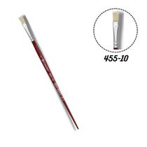 Pincel Condor 455-10 Chato Plano Cerda Alvejada Cabo Curto