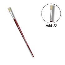 Pincel Condor 455-12 Chato Plano Cerda Alvejada Cabo Curto