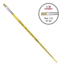 Pincel Condor Escolar Ref. 115-6 - Ideal para Cerâmica, Tela, Painel e Madeira