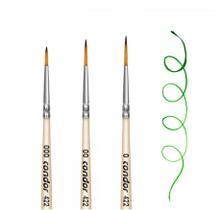 Pincel Contorno Redondo Liner Ref 422 Condor Kit 0, 00 e 000
