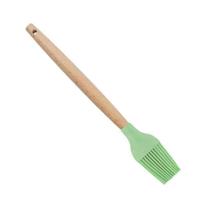 Pincel Culinário de Silicone Cabo Madeira Resistente Utensilio Cozinha Pincel Culinário de Silicone Cabo Madeira Resistente Utensilio Cozinha