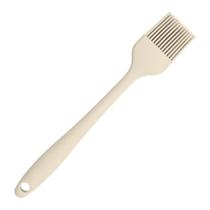 Pincel culinário de Silicone e fios de aço no interior 20,5cm Bege Para untar