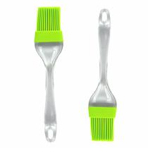 Pincel Culinário De Silicone Utensílio De Cozinha Confentaria Cabo Acrilico 22cm - Verde Limão - DOCE HOME