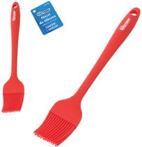 Pincel culinário de silicone vermelho 21,5cm comprimento para cozinha Pincel culinário de silicone vermelho 21,5cm comprimento para cozinha