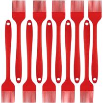 Pincel Culinario De Silicone Vermelho Kit 10 Un