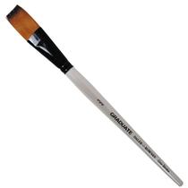 Pincel Daler & Rowney Graduate One Sword Chato 3/4 Sintético Cabo Longo Unidade