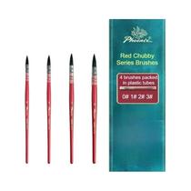Pincel De Aquarela Phoenix Red Chubby round Tip, Cabelo Misto, Forte Absorção De Água, Não É Fácil