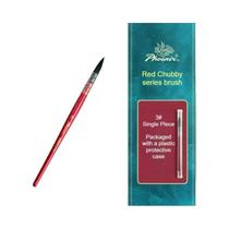 Pincel De Aquarela Phoenix Red Chubby round Tip, Cabelo Misto, Forte Absorção De Água, Não É Fácil