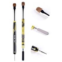 Pincel de arte para unhas KADS Kolinsky Sable Manicure acrílico de 2 vias Pincel de arte para unhas KADS Kolinsky Sable Manicure acrílico de 2 vias