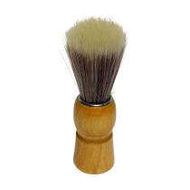 Pincel De Barbear Cabo de Madeira Cerdas Macias e Densas Design Elegante e Aplicação Suave Unidade