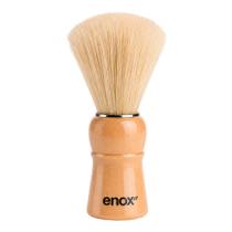 Pincel de Barbear Cabo de Madeira para Barba Cerdas Naturais Clássico Grande Enox