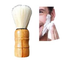 Pincel de Barbear Clássico Profissional - Cerdas macias / Cabo madeira