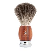 Pincel de barbear MÜHLE VIVO Plum Wood Pure Badger para homens