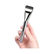 Pincel De Base Hipoalergênico Com Cerdas De Nylon Multiuso Ultra-Fino Oval Para Contorno Facial