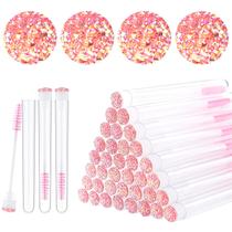 Pincel de cílios Dming Diamond Mascara Wand 50 unidades rosa
