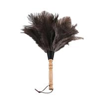 Pincel De Mão De Madeira Antiestático Com Plumas De Avestruz Para Limpeza Doméstica, Automóveis E