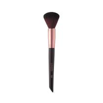 Pincel De Maquiagem Para Blush Rose Black F05 Lanossi Cor Preto E Rose Metalizado